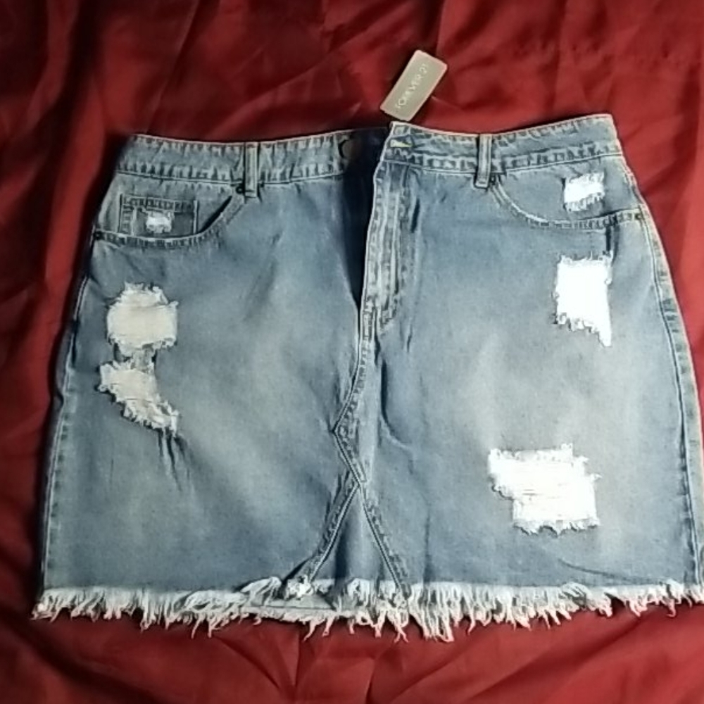 NEW - Forever 21 Skirt Denim Short